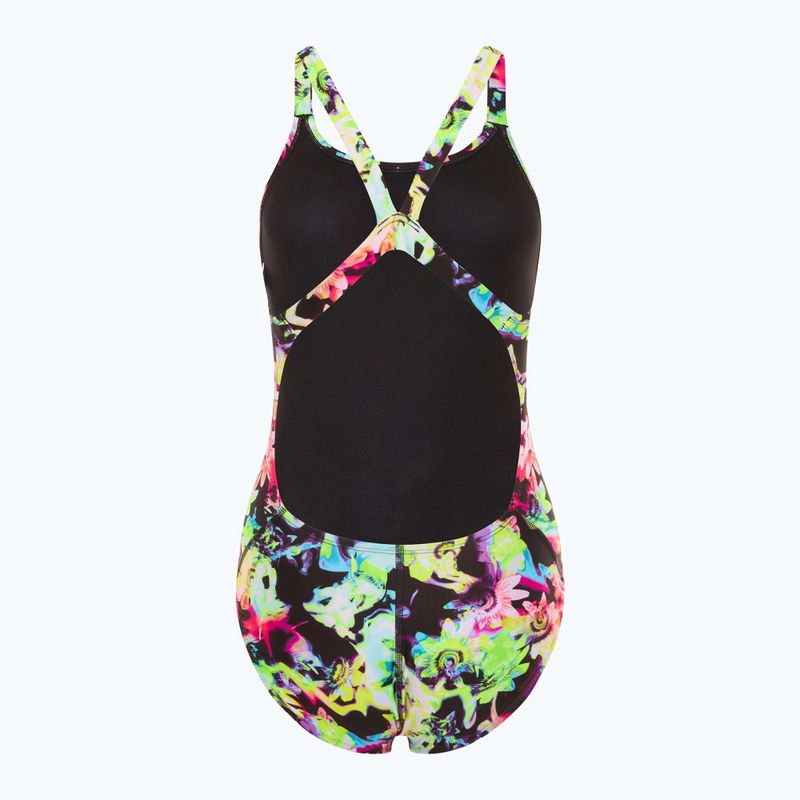 Női egyrészes fürdőruha Nike Hydrastrong Multi Print Fastback rainbow 2
