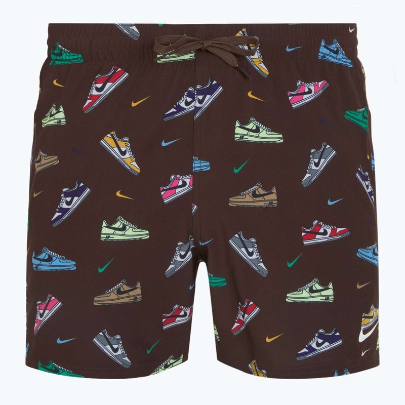 Férfi Nike Multi Print 5" Volley úszónadrág barokk barna 5
