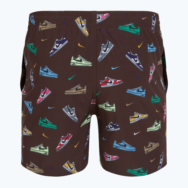 Férfi Nike Multi Print 5" Volley úszónadrág barokk barna 6