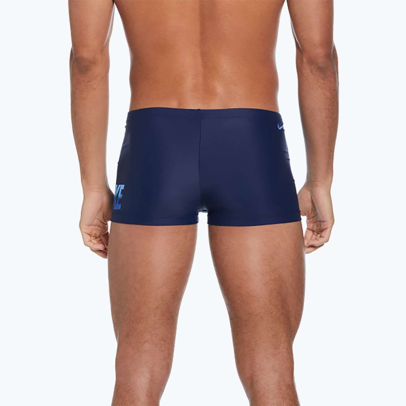 Férfi Nike Ocean Merge Square Leg úszó boxeralsó éjfekete tengerészkék 7