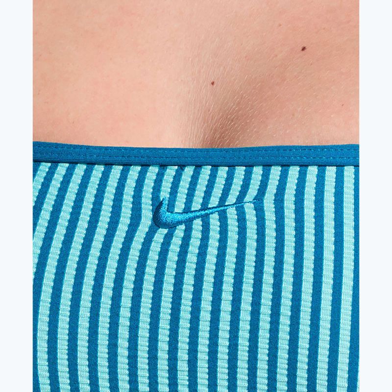 Fürdőruha felső Nike Ripple Texture Bralette Classic Bikini bleached turquoise 4
