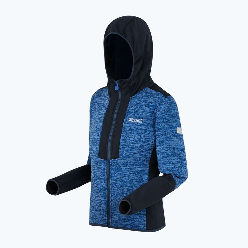Gyermek fleece kapucnis pulóver REGATTA Dissolver X olimpiai kék/tengerész színű 8