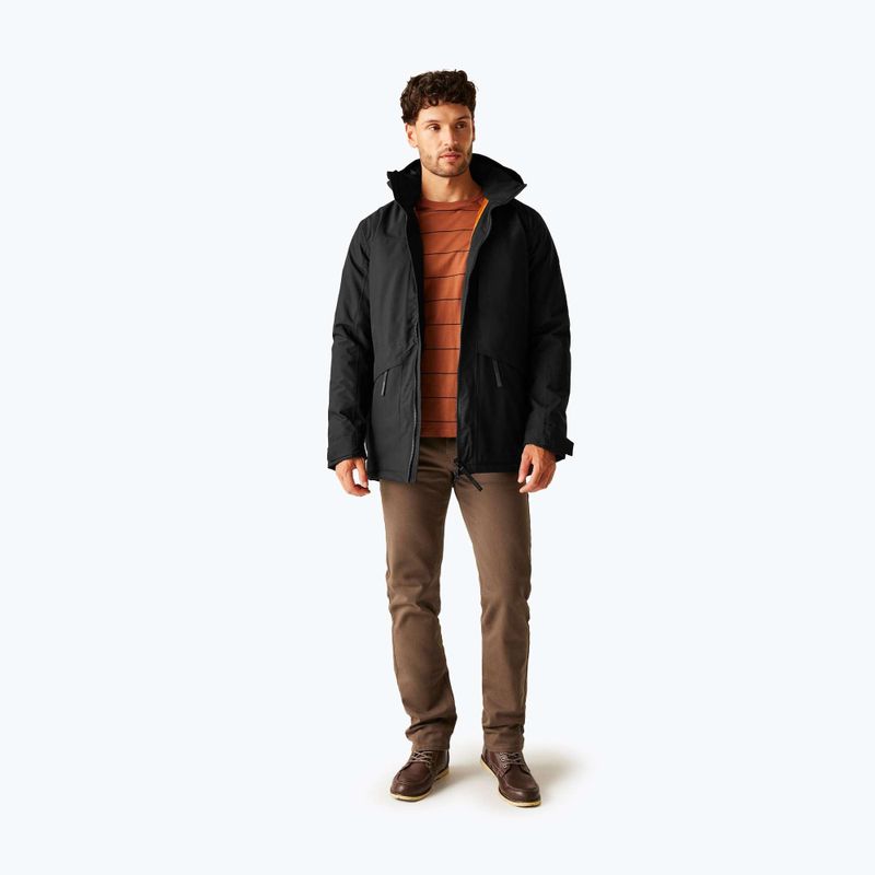 Férfi esődzseki Regatta Balaton black/pumpkin spice 2