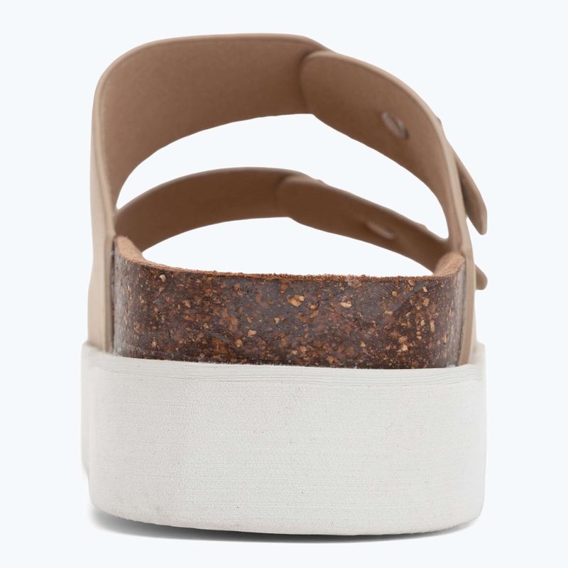 Női O'Neill Sandy Platform Slider Low barna flip-flopok 6