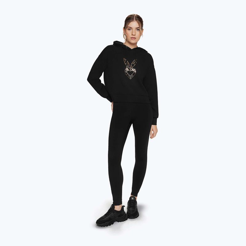 Női Cardio Bunny Freeze edzés pulóver fekete 2