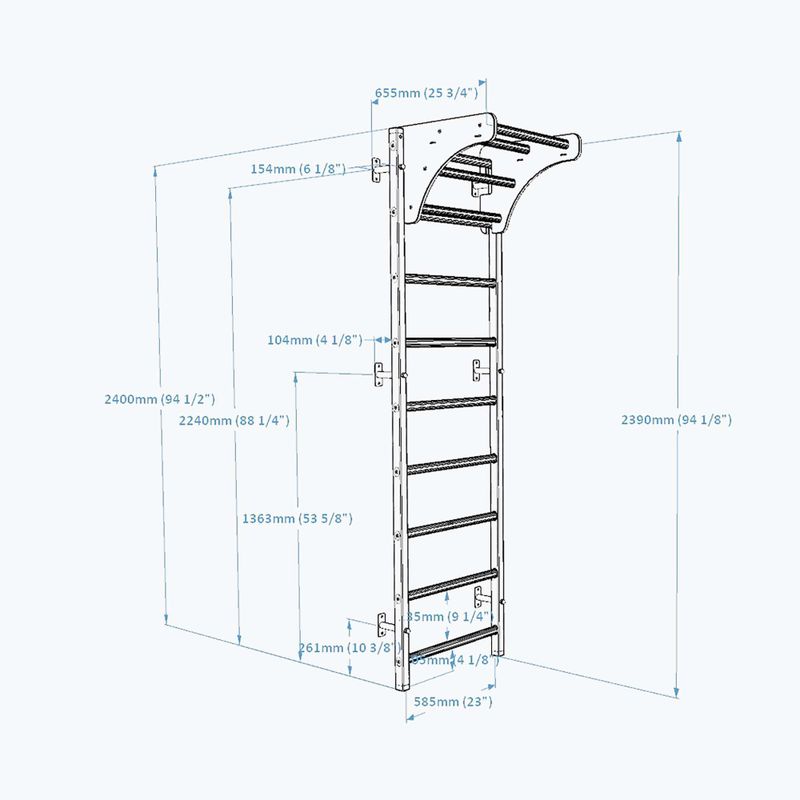 BenchK torna létra fekete BK-711B 11