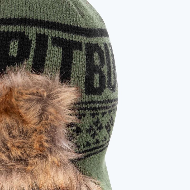Férfi téli sapka Pitbull Beanie Mission Bay olive 3