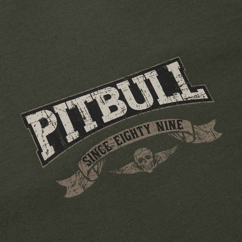 Férfi Pitbull Troublemaker kapucnis pulcsi régi zöld 8