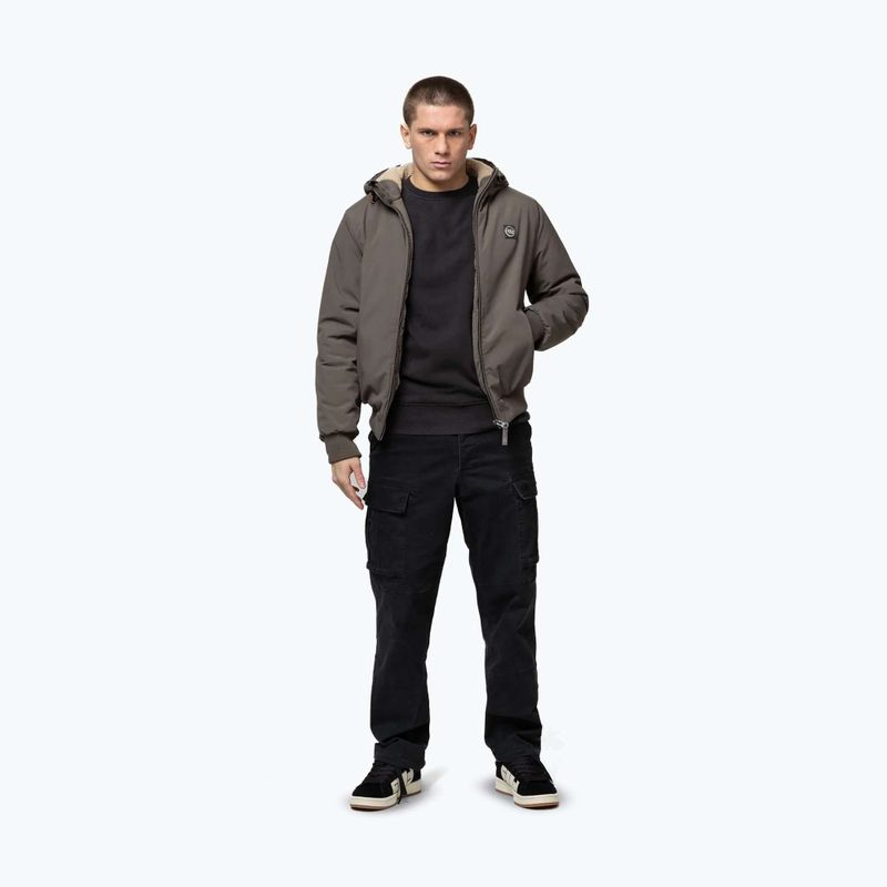 Férfi télikabát Pitbull Elkwood 3 Sherpa Hooded taupe 2