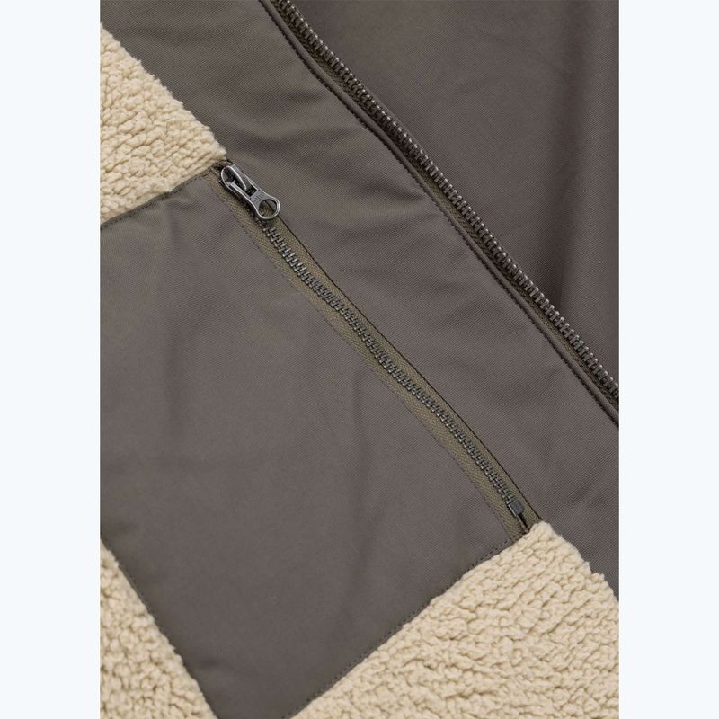 Férfi télikabát Pitbull Elkwood 3 Sherpa Hooded taupe 11