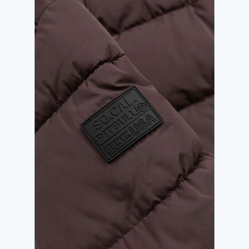 Női téli dzseki Pitbull Amalia Padded Hooded dark chocolate 9