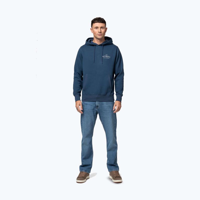 Férfi kapucnis pulóver Pitbull Sampson Hooded Sweatshirt petrol blue 2