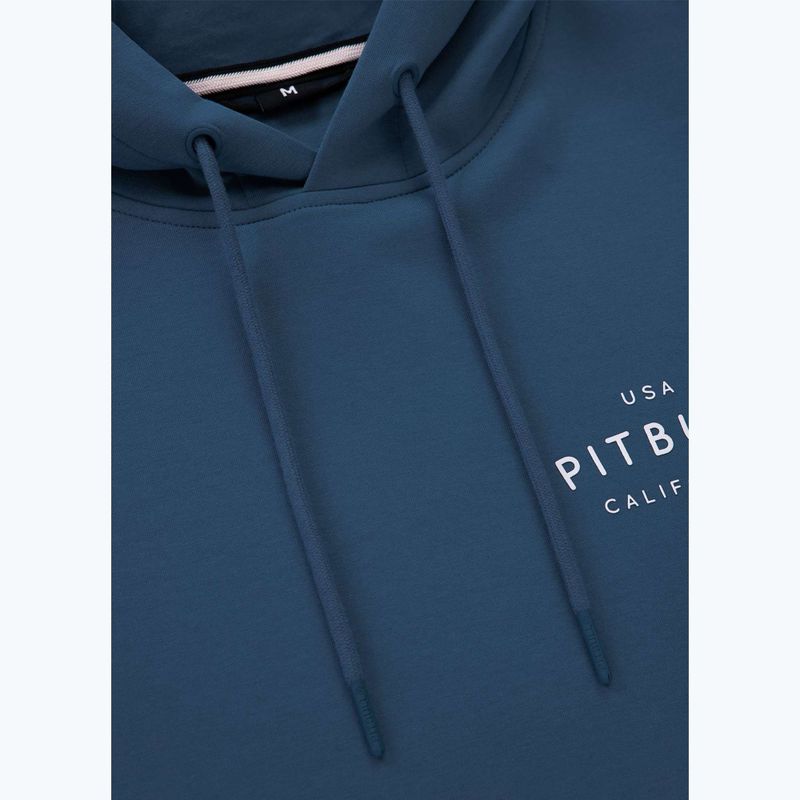Férfi kapucnis pulóver Pitbull Sampson Hooded Sweatshirt petrol blue 7