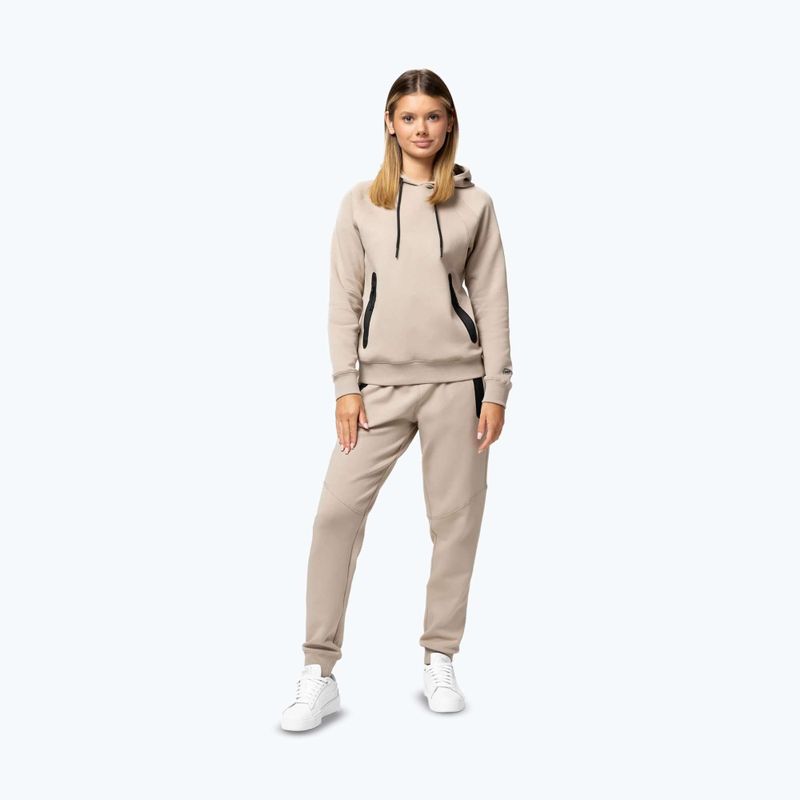 Női kapucnis pulóver Pitbull Explory Hooded cappuccino 2