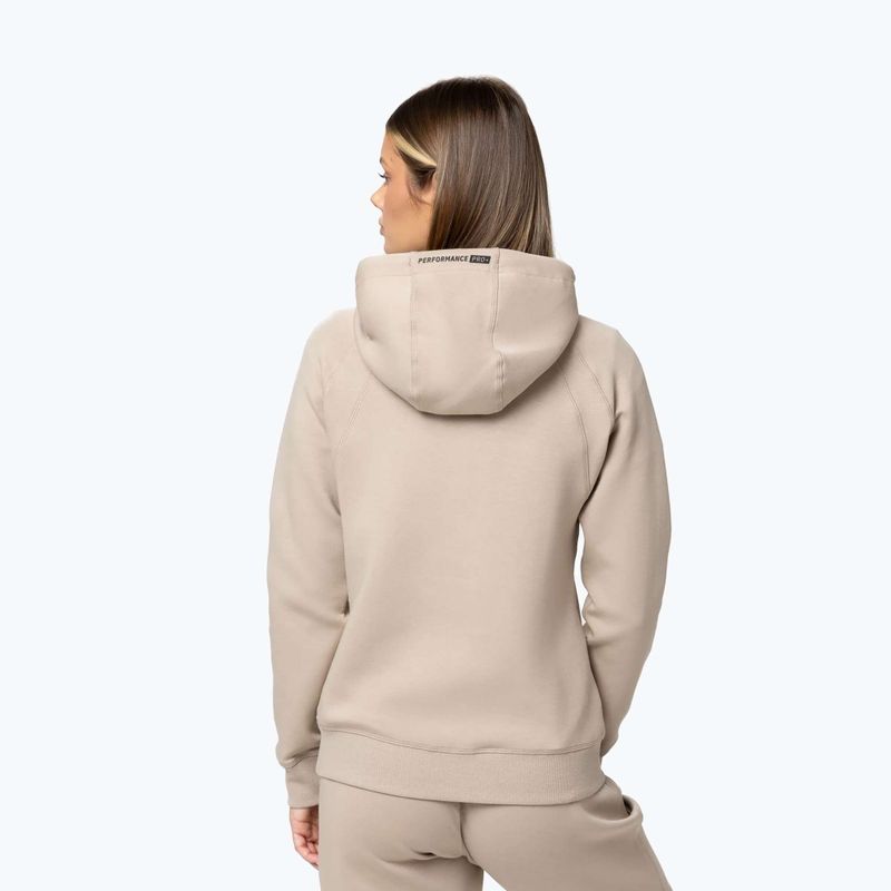 Női kapucnis pulóver Pitbull Explory Hooded cappuccino 3