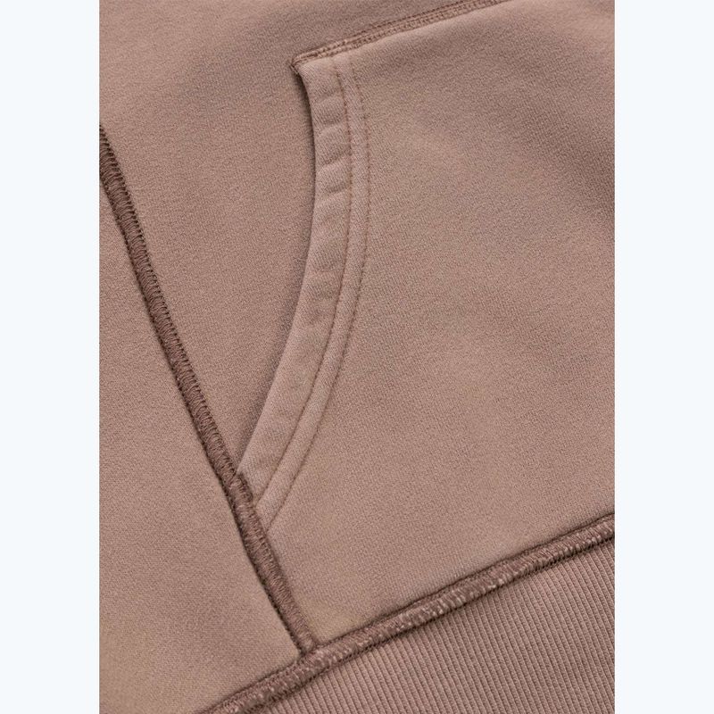 Női pulóver Pitbull Skull Surf Hooded Zip chocolate mousse 13