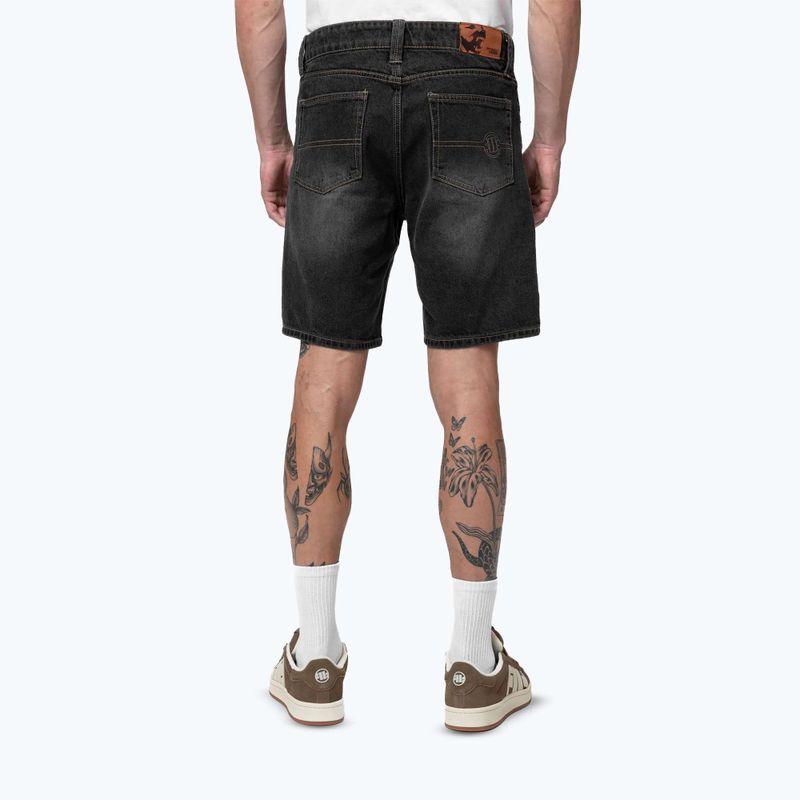Pitbull Bayside Jeans Pocket fekete férfi rövidnadrág 3