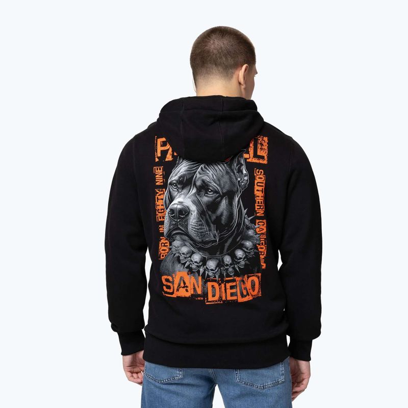 Férfi kapucnis pulóver Pitbull Blacky Hooded black 2
