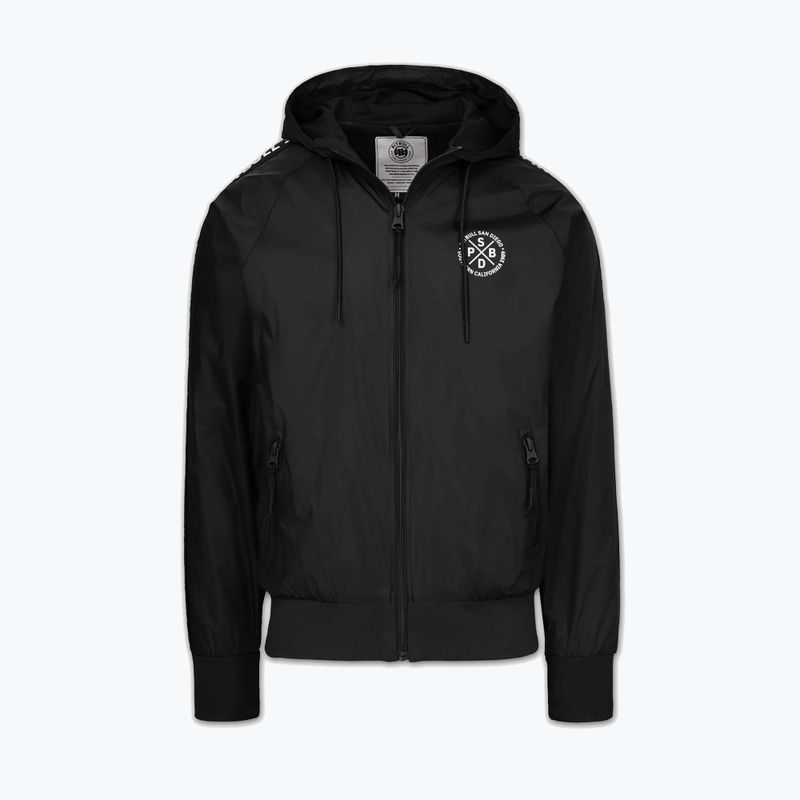 Férfi kabát Pitbull Athletic Tape Nylon Hooded black 3