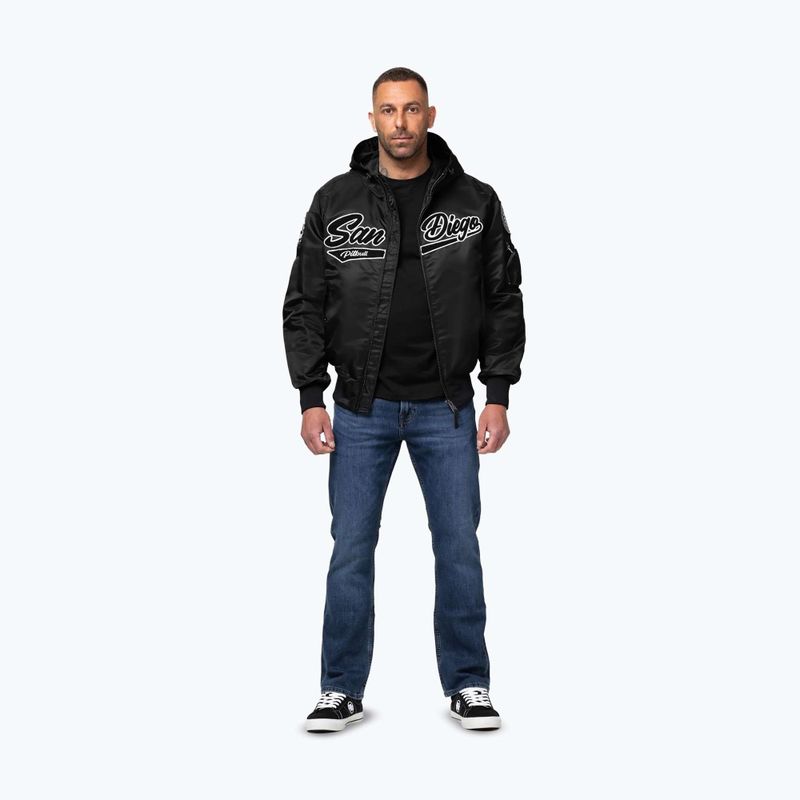 Férfi kabát Pitbull Aero Flight Hooded black 2