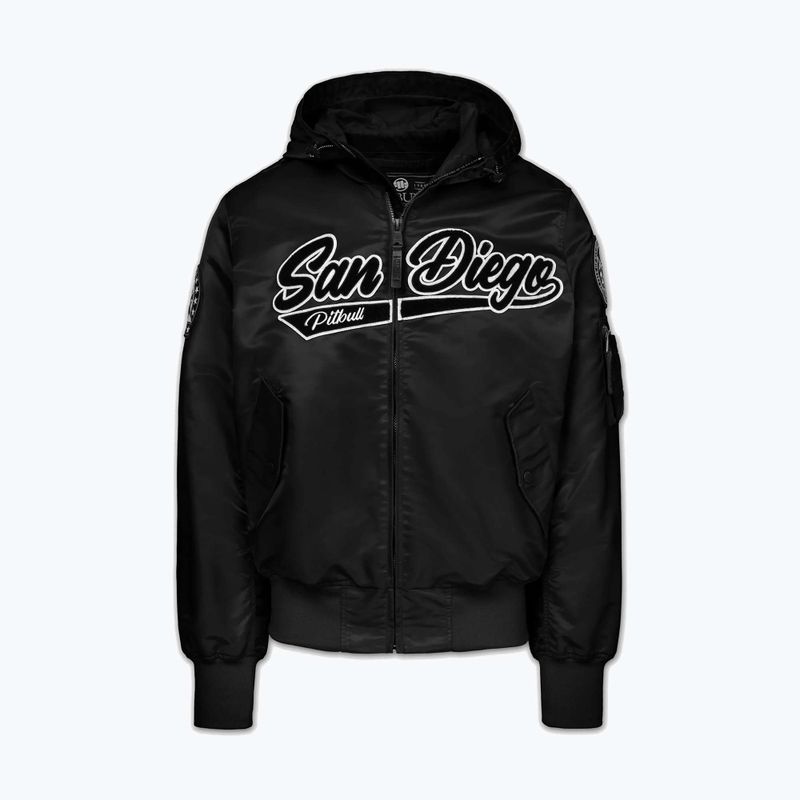 Férfi kabát Pitbull Aero Flight Hooded black 6