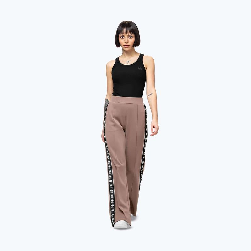 Női nadrág Pitbull Verona Wide Leg chocolate mousse 4