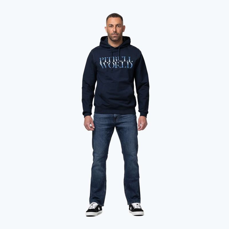 Férfi pulóver Pitbull World Sweatshirt Hooded dark navy 2