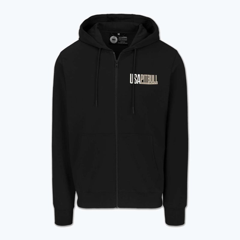 Férfi pulóver Pitbull USA Hooded Zip black 6
