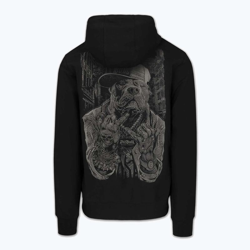 Férfi pulóver Pitbull USA Hooded Zip black 7