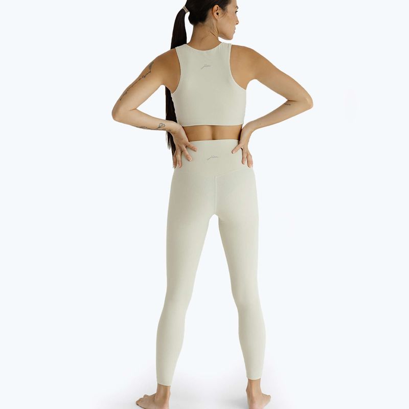 Női jóga leggings JOYINME Unity Ribbed 7/8 buttercream 7