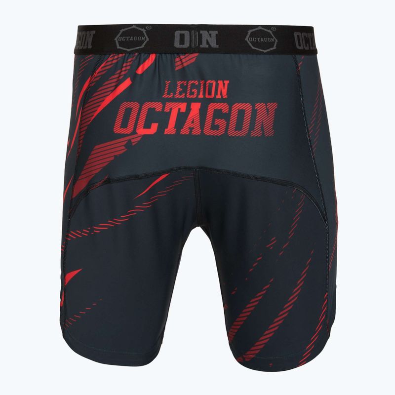 Férfi edző rövidnadrág Octagon Legion Escape black/red 2