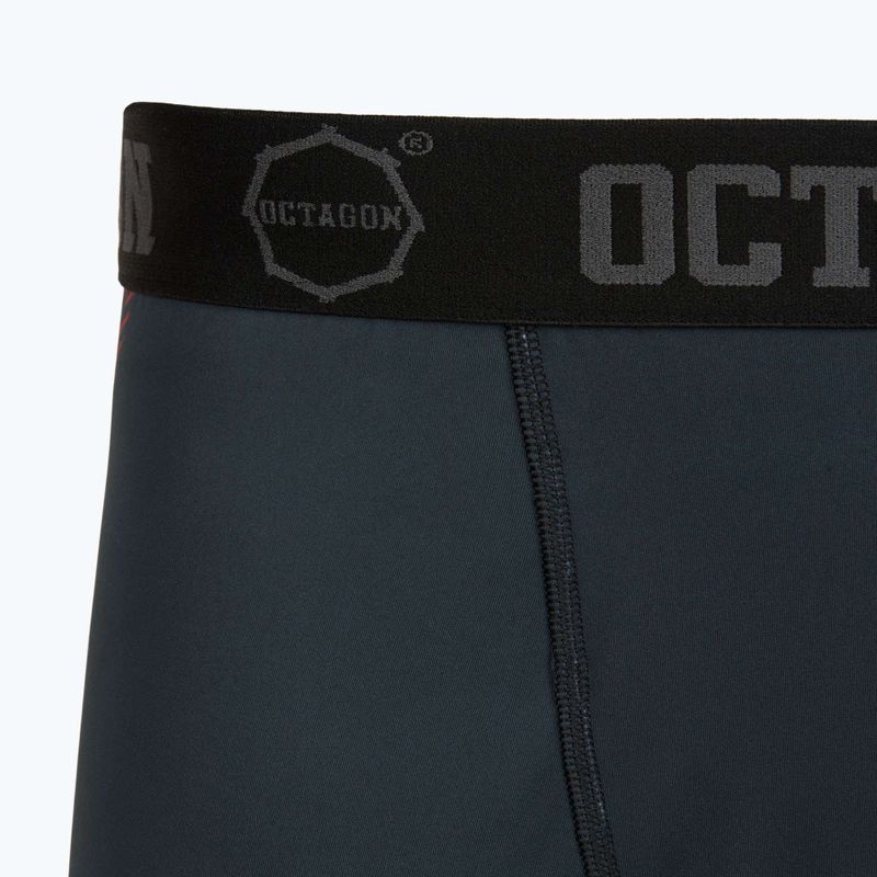 Férfi edző rövidnadrág Octagon Legion Escape black/red 3