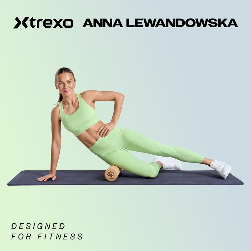 XTREXO TRX-MSB008 8 cm-es fekete/kék masszázslabda 2