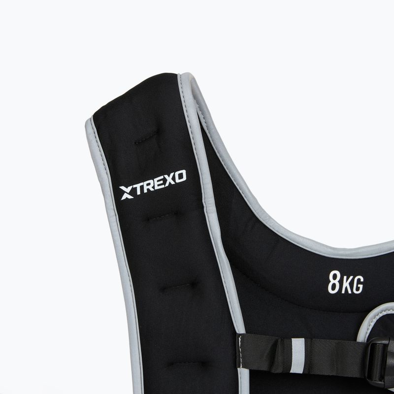 XTREXO súlyozott edző mellény fekete WV-08 3