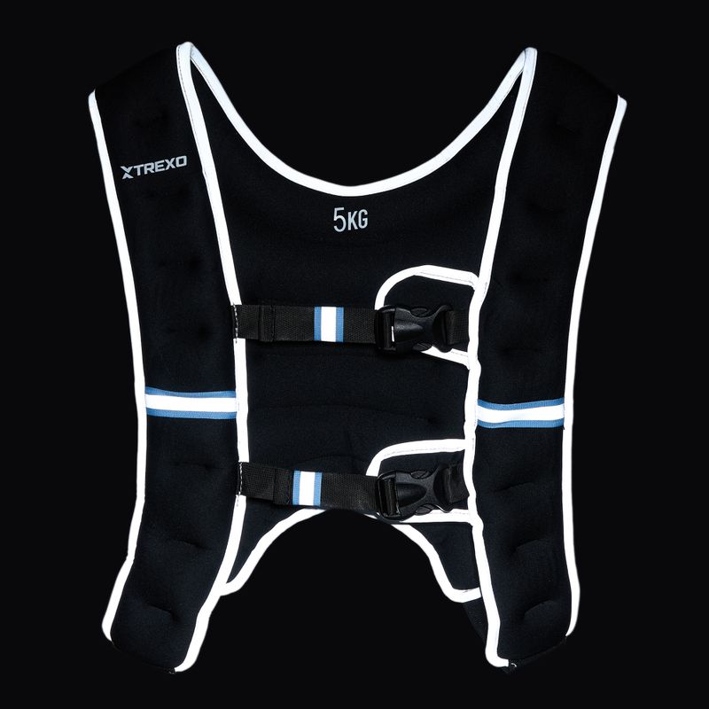 XTREXO súlyozott edzőmellény fekete WV-05 6