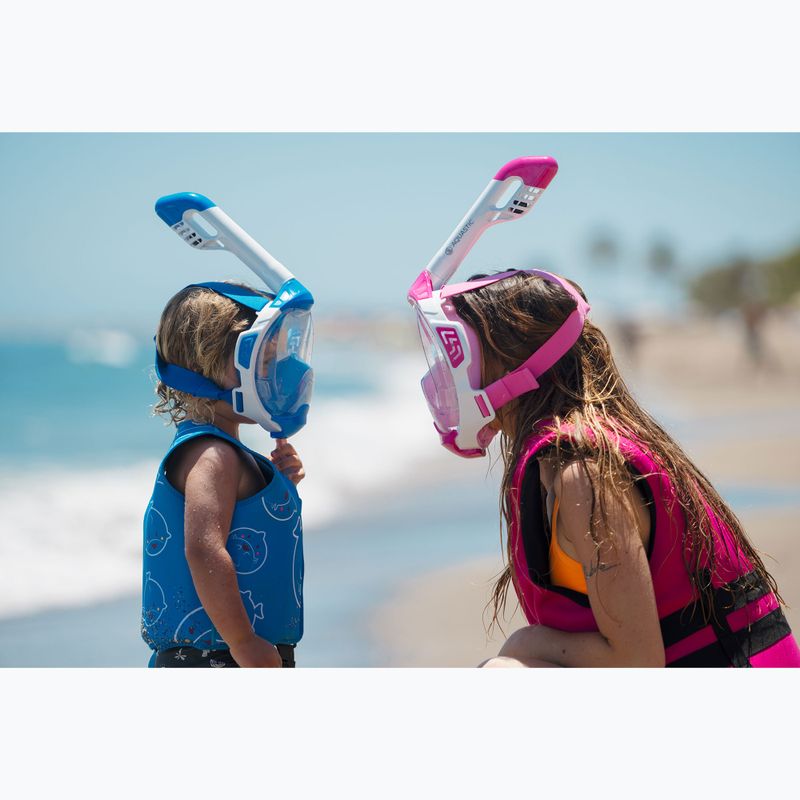 AQUASTIC kék gyermek teljes arcú snorkeling maszk SMK-01N 2