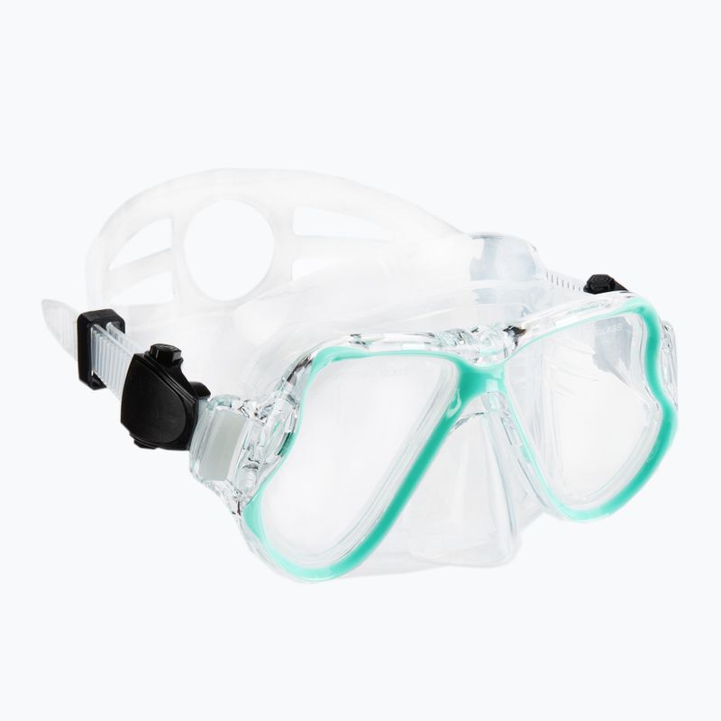 AQUASTIC kék snorkeling szett Maszk + Pipa MSA-01N 2