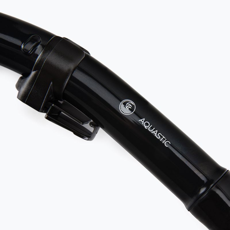 AQUASTIC fekete snorkeling szett Maszk + Pipa MSA-01C 10