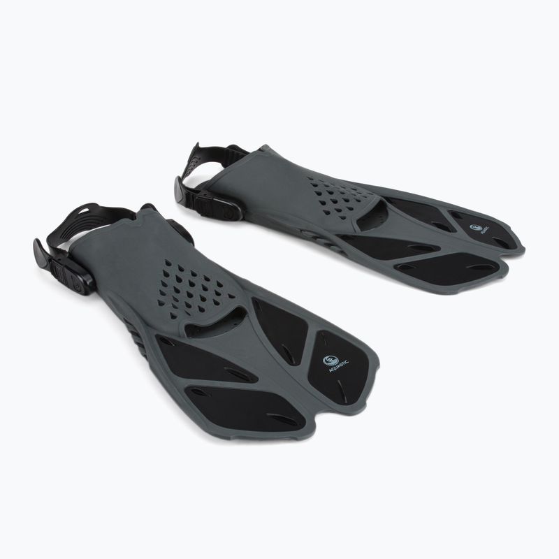AQUASTIC fekete snorkeling szett Maszk + Pipa SMFK-01SC 3