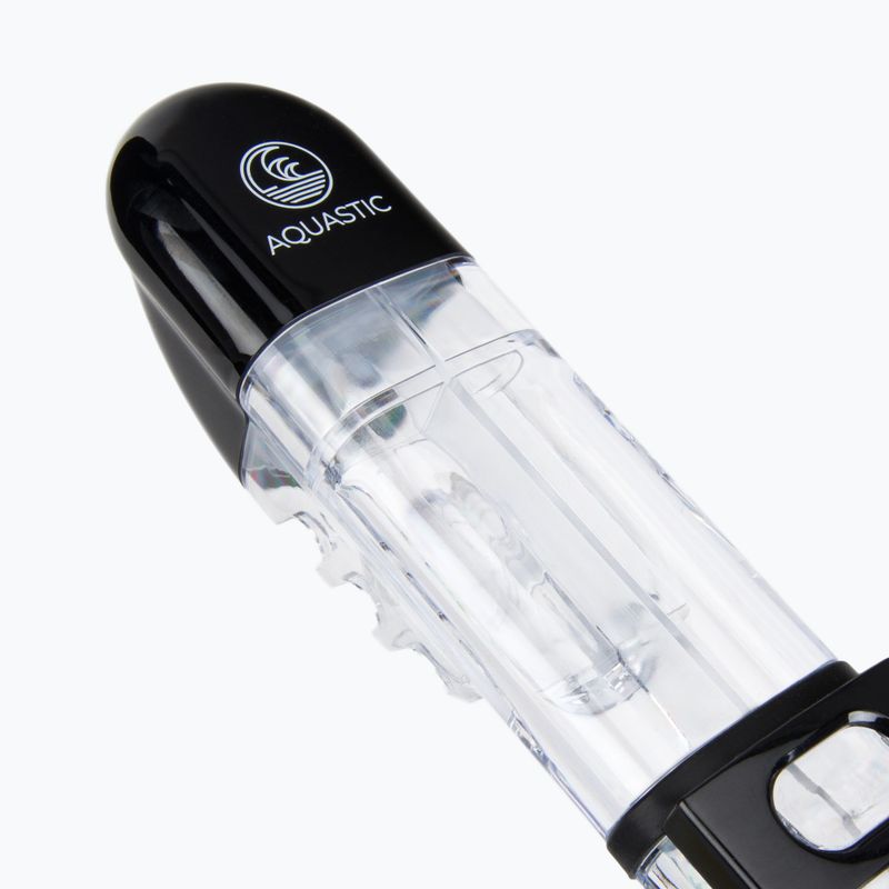 AQUASTIC fekete snorkeling szett Maszk + Pipa SMFK-01SC 17