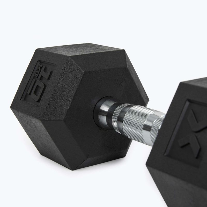 XTREXO Hex gumírozott súlyzó 10 kg HXD100 8