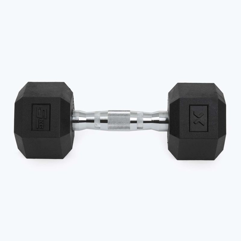 XTREXO Hex gumírozott súlyzó 5 kg HXD50 7
