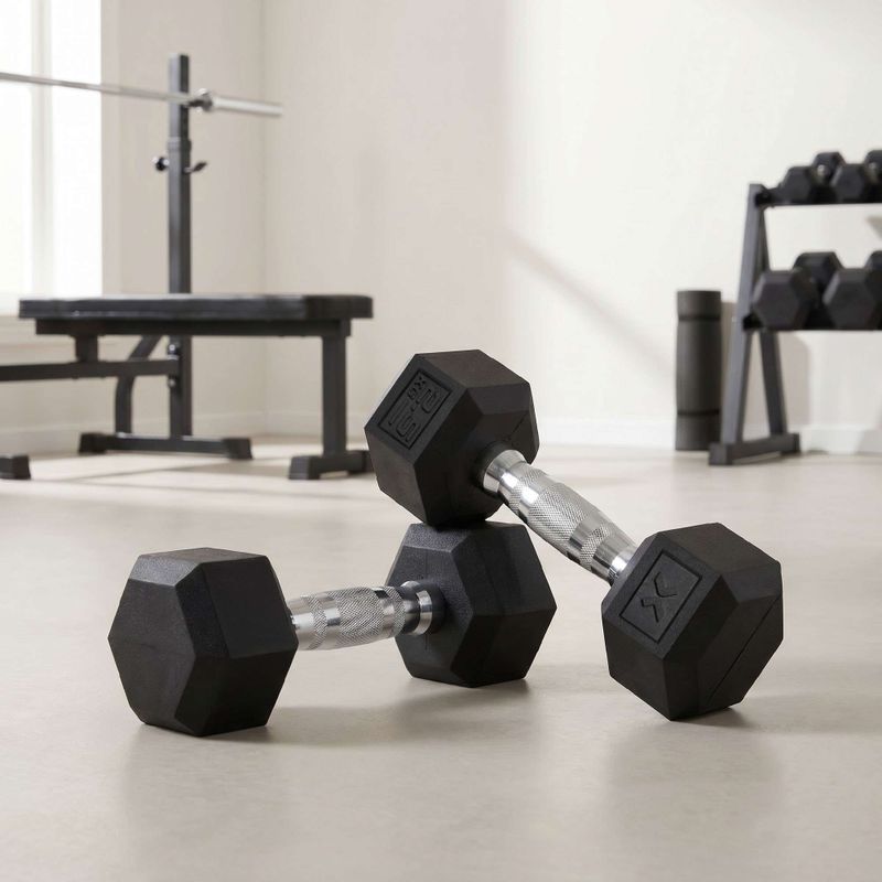 XTREXO Hex gumírozott súlyzó 2.5 kg HXD25 3