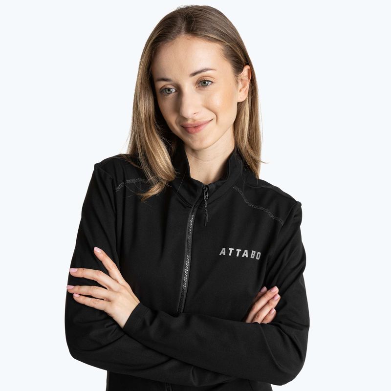 Női kerékpáros pulóver ATTABO FLEERO REF bélelt black 4
