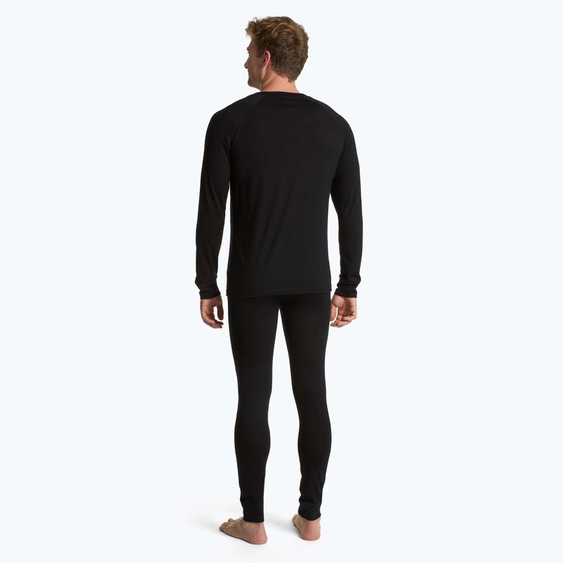 WOOLCANO Merino férfi termikus alsónemű szett SET0540 fekete 3