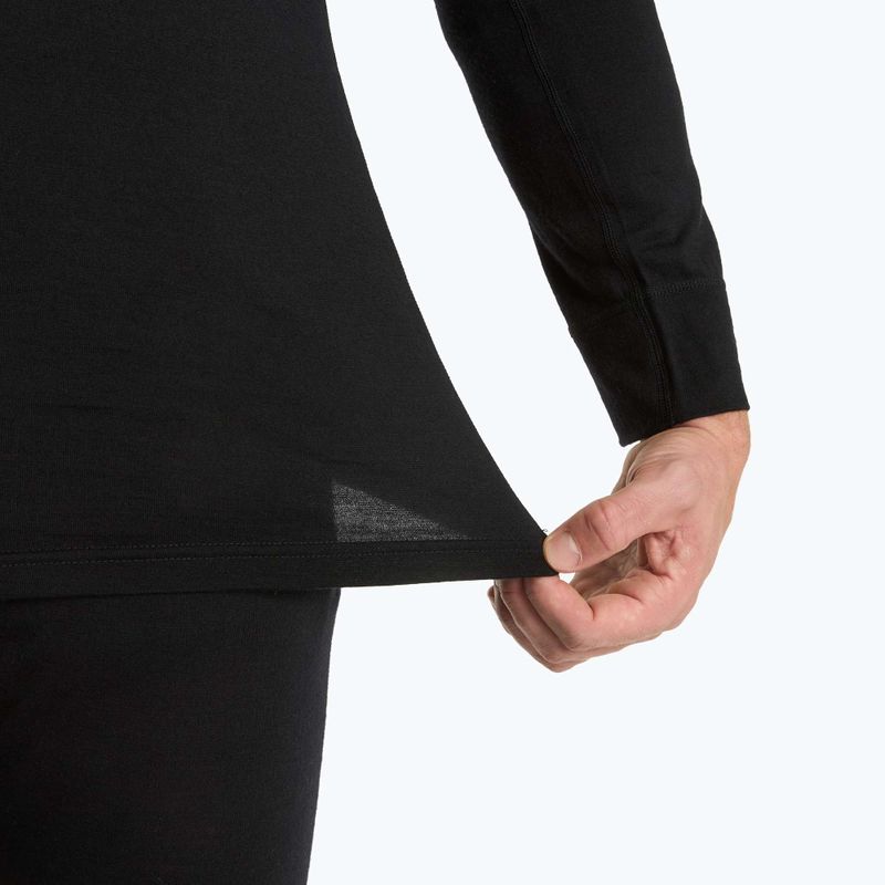 WOOLCANO Merino férfi termikus alsónemű szett SET0540 fekete 6