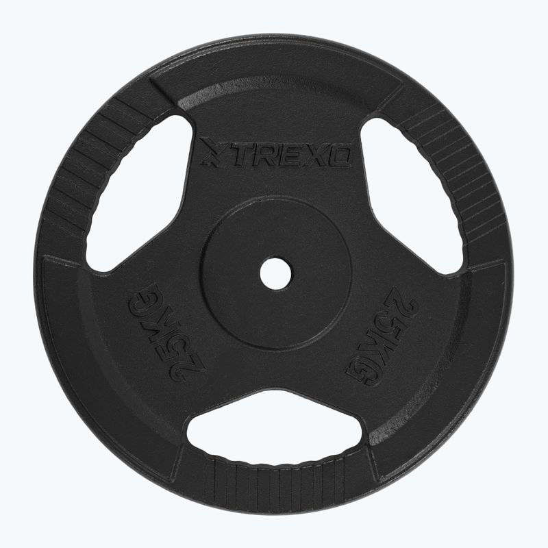 XTREXO öntöttvas súly TRX-ICP025 25 kg króm 3