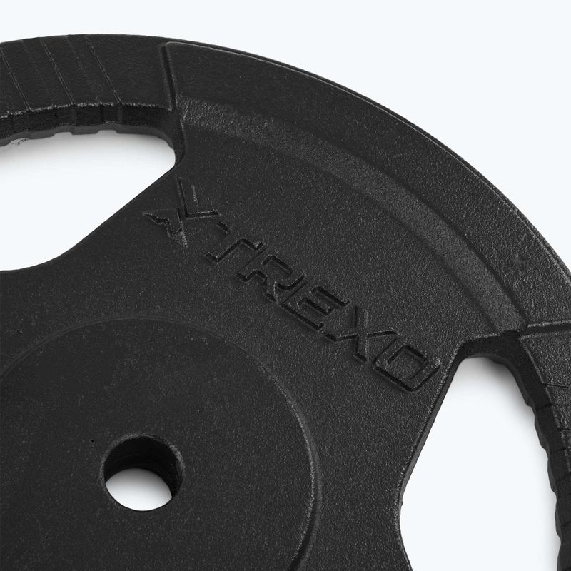 XTREXO öntöttvas súly TRX-ICP025 25 kg króm 4