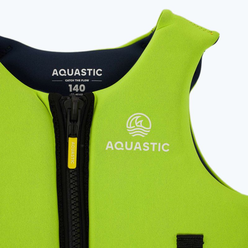 AQUASTIC Youth 50N zöld gyermekbiztonsági mellény 4