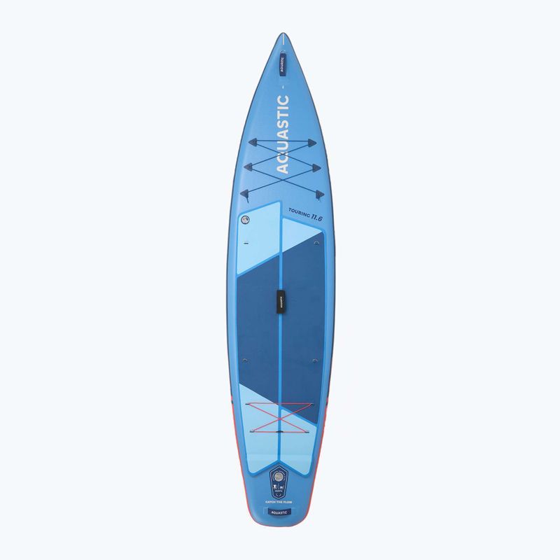 Szett deszka SUP felfújható AQUASTIC Touring 11'6" kék 4